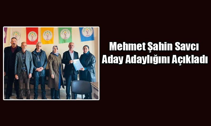 Mehmet Şahin Savcı Aday Adaylığını Açıkladı