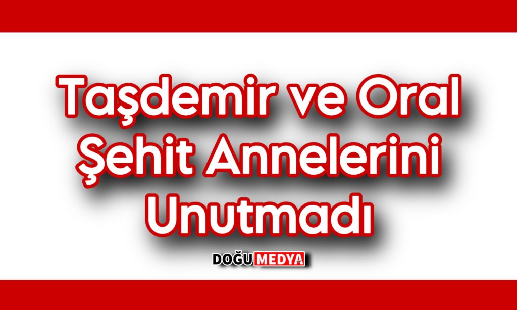 Taşdemir ve Oral Şehit Annelerini Unutmadı