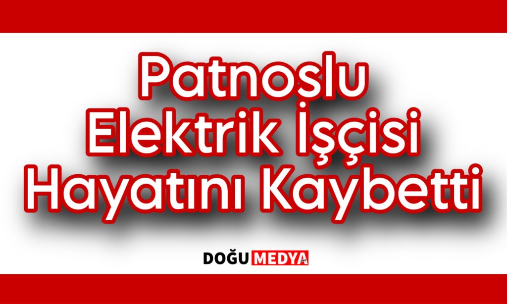 Patnoslu Elektrik İşçisi Hayatını Kaybetti