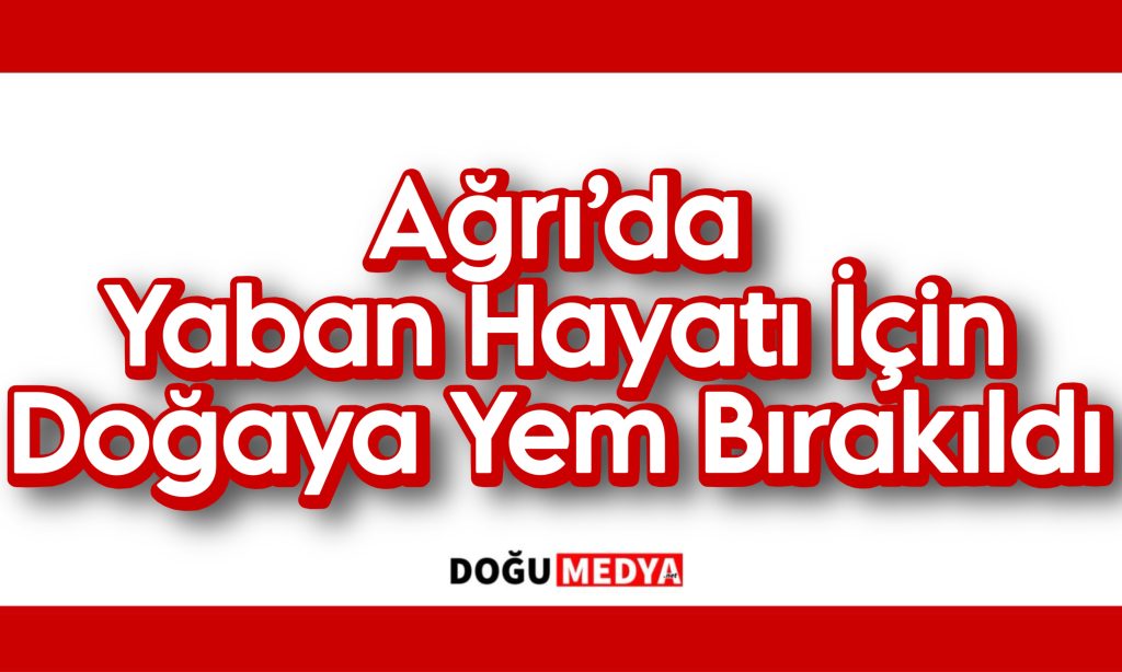 Ağrı’da Yaban Hayatı İçin Doğaya Yem Bırakıldı