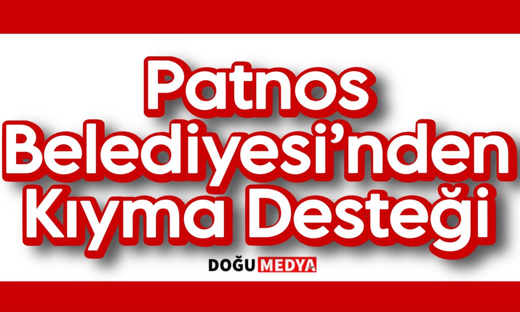 Patnos Belediyesi’nden Kıyma Desteği