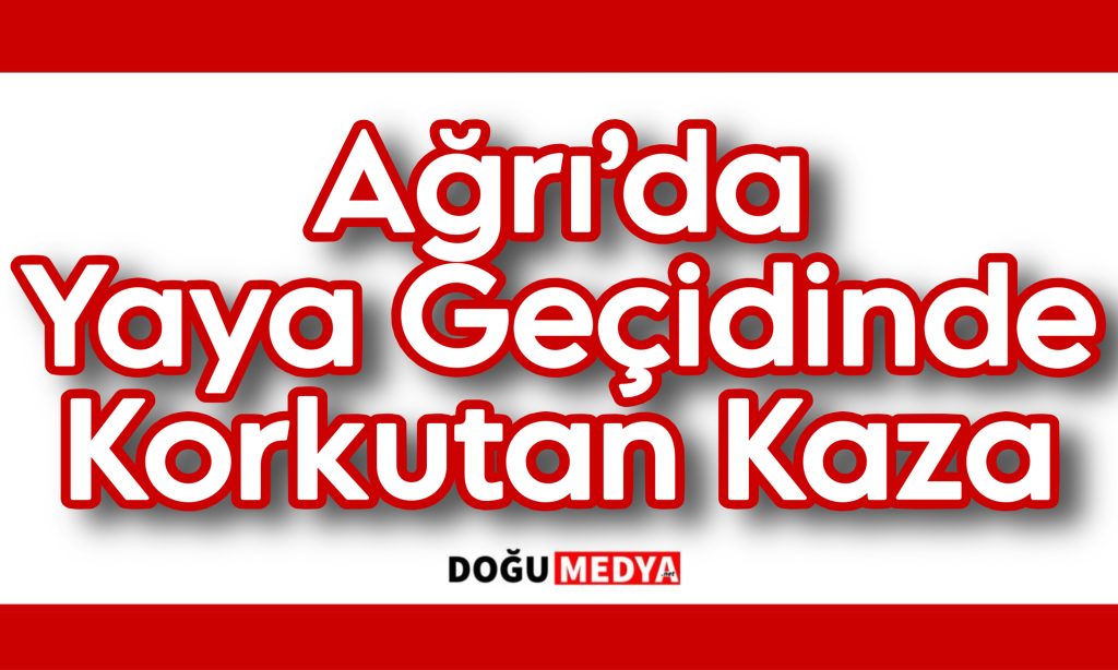 Ağrı’da Yaya Geçidinde Kaza: Baba Ve Küçük Kızı Yaralandı