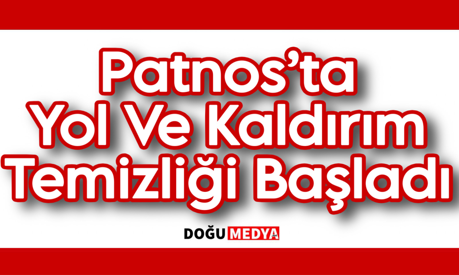 Patnos’ta Yol Ve Kaldırım Temizliği Başladı