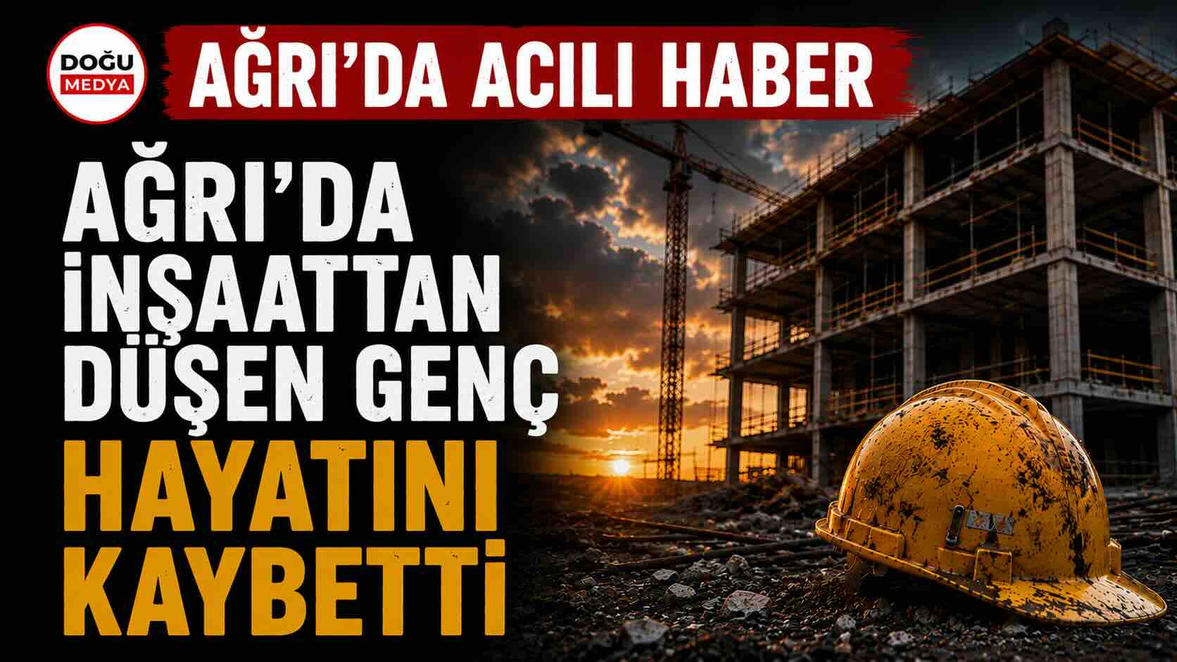 Ağrı’da İnşaattan Düşen Genç Hayatını Kaybetti