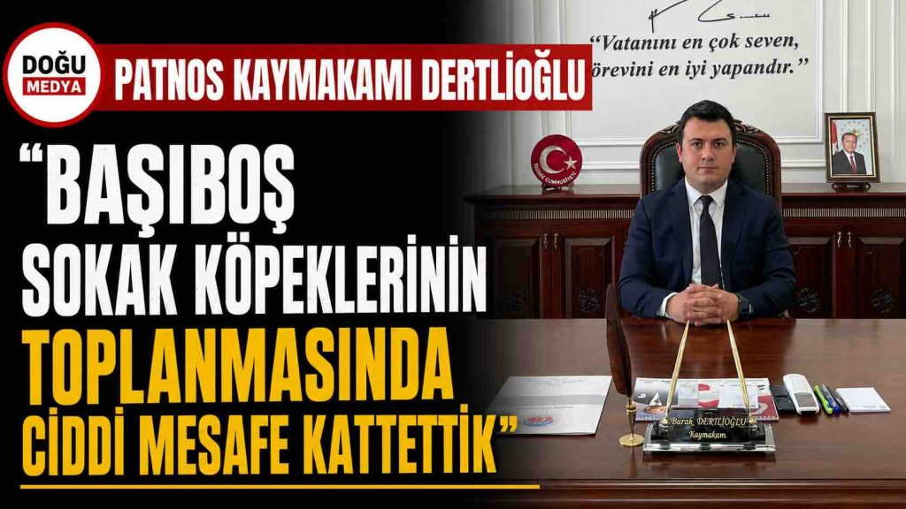 Patnos Kaymakamı Dertlioğlu: “Başıboş Sokak Köpeklerinin Toplanmasında Ciddi Mesafe Katettik”
