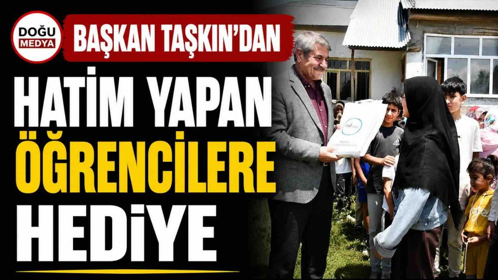Başkan Taşkın’dan Hatim Yapan Öğrencilere Hediye