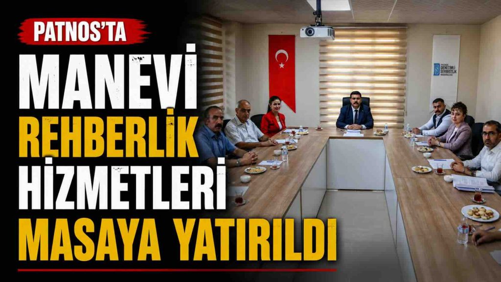 Patnos’ta Manevi Rehberlik Hizmetleri Masaya Yatırıldı