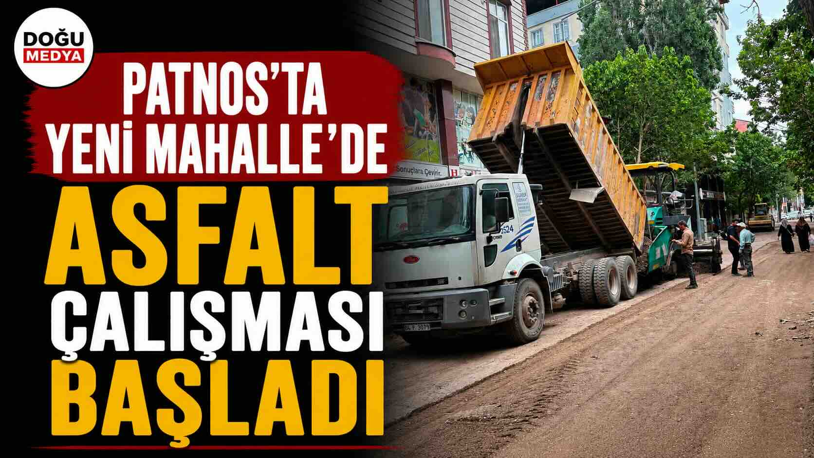 Patnos’ta Yeni Mahalle’de Asfalt Çalışması Başladı