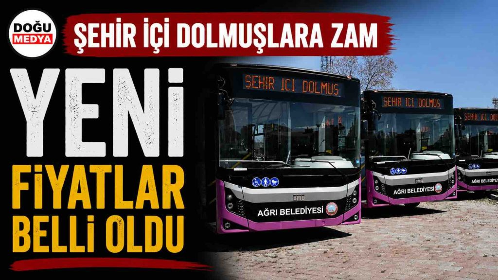 Şehir İçi Dolmuşlara Zam! Yeni Fiyatlar Belli Oldu