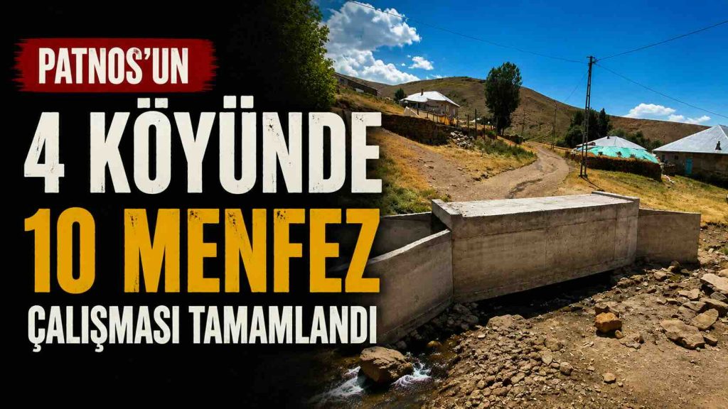 Patnos’un 4 Köyünde 10 Menfez Çalışması Tamamlandı
