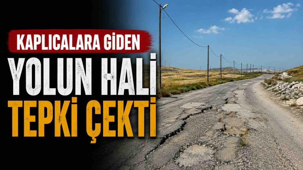 Kaplıcalara Giden Yolun Hali Tepki Çekti