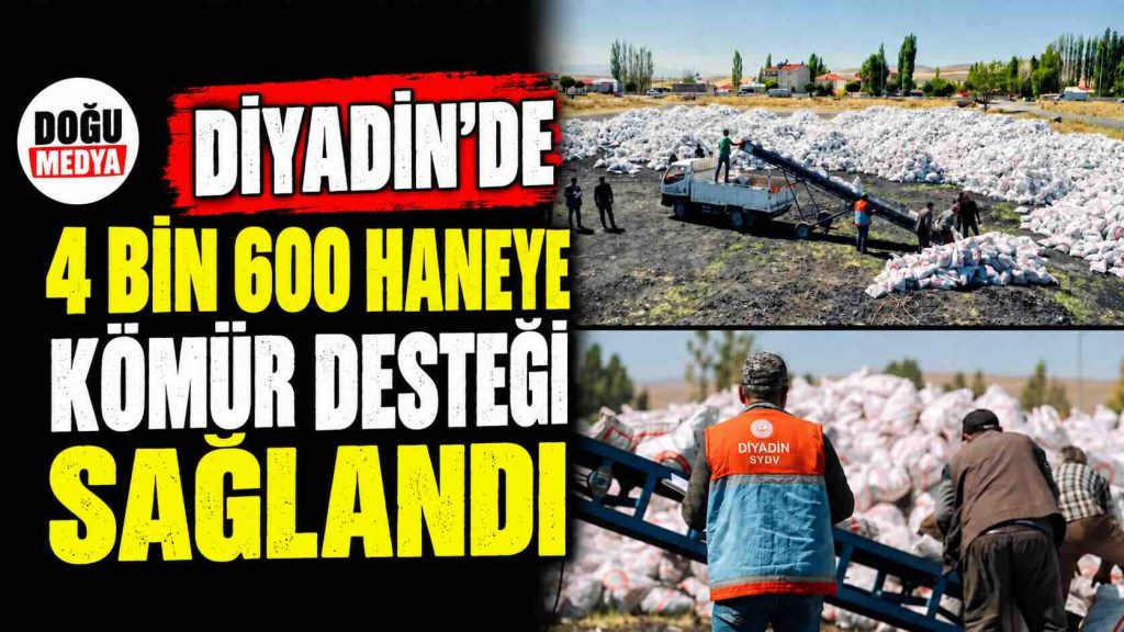 Diyadin’de 4 Bin 600 Haneye Kömür Desteği Sağlandı