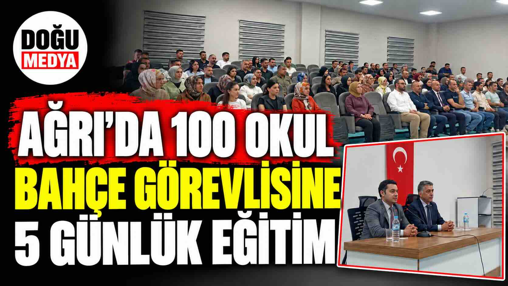 Ağrı’da 100 Okul Bahçe Görevlisine 5 Günlük Eğitim