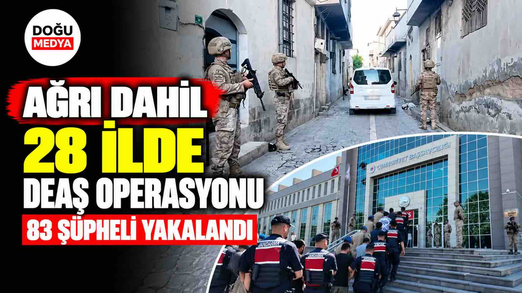 Ağrı Dahil 28 İlde DEAŞ Operasyonu: 83 Şüpheli Yakalandı