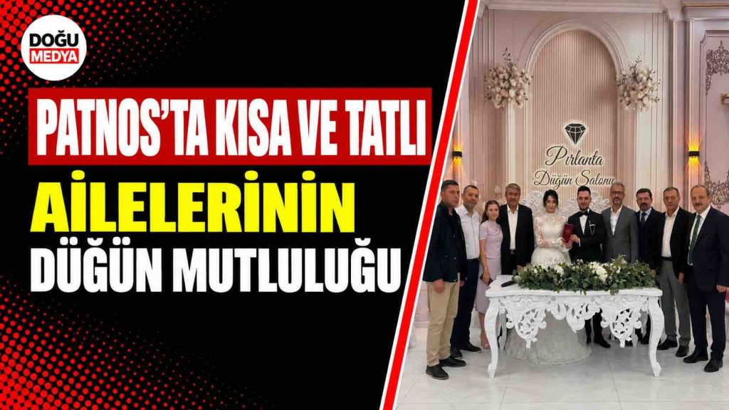 Patnos’ta Kısa Ve Tatlı Ailelerinin Düğün Mutluluğu