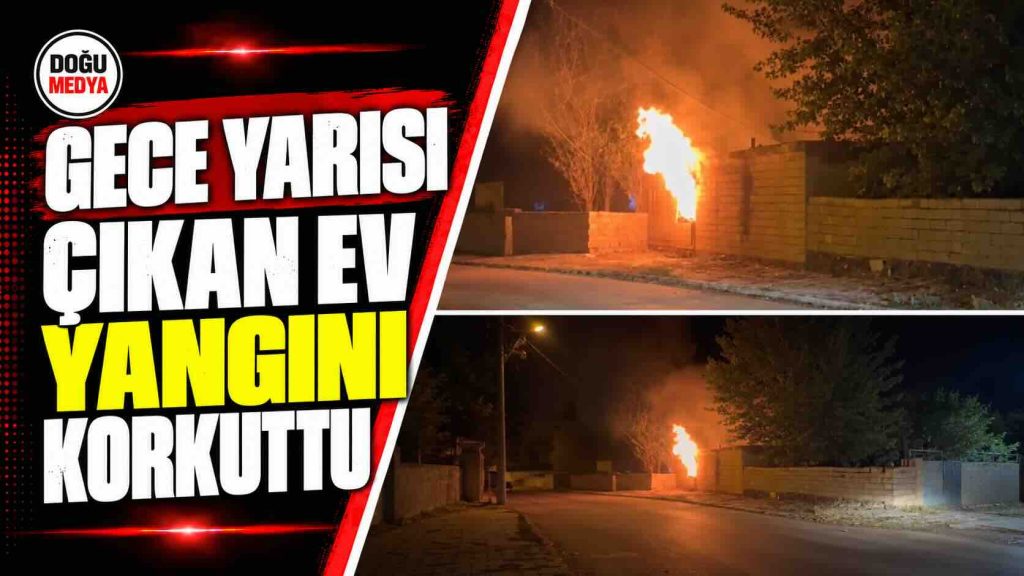 Gece Yarısı Çıkan Ev Yangını Korkuttu
