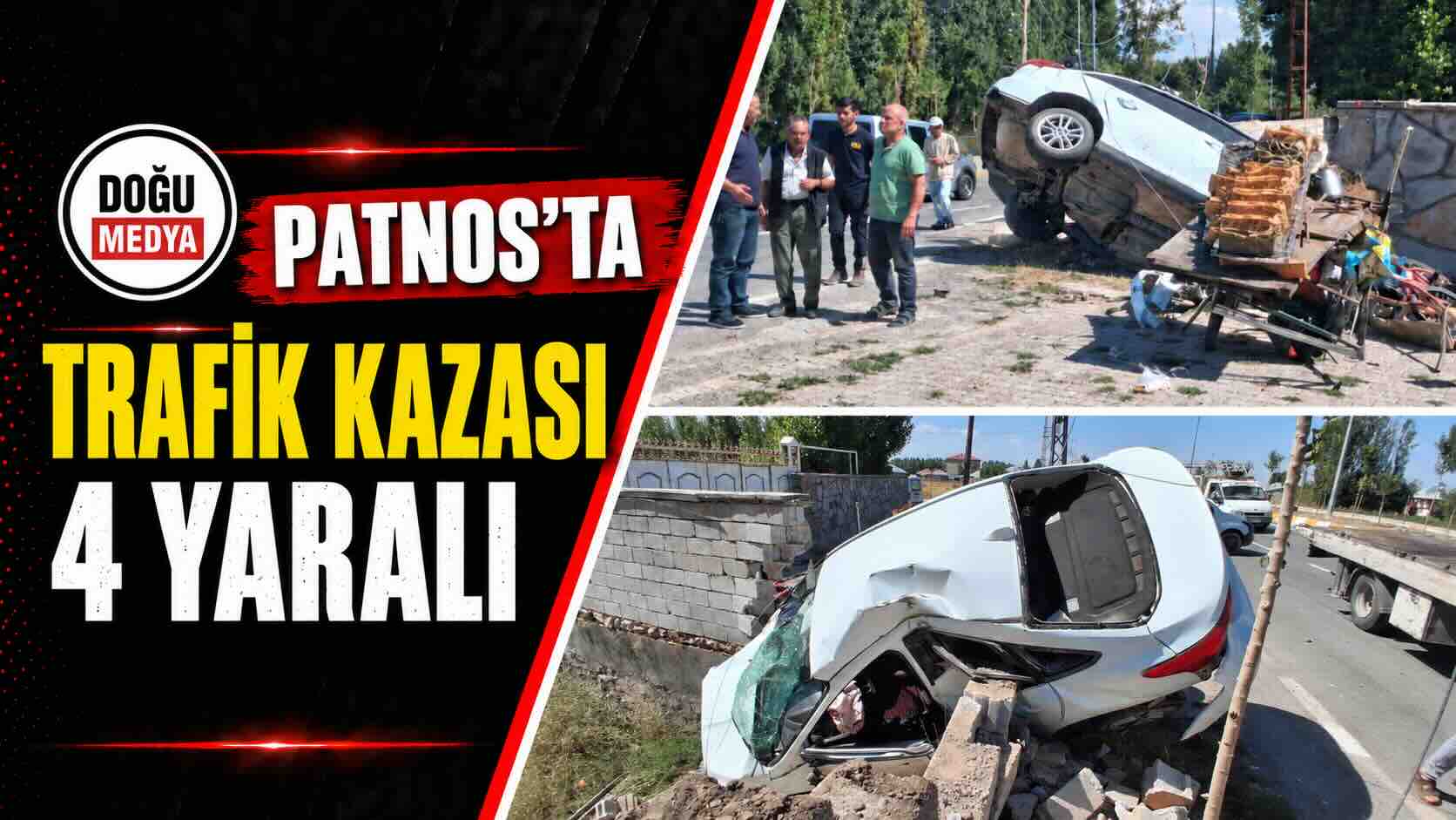 Patnos’ta Trafik Kazası: 4 Yaralı