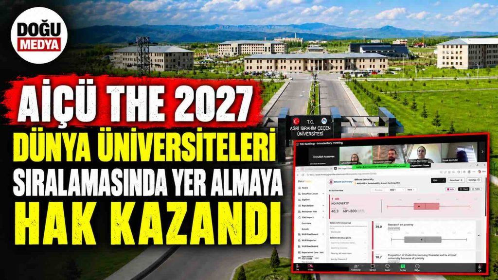 AİÇÜ THE 2027 Dünya Üniversiteleri Sıralamasında Yer Almaya Hak Kazandı