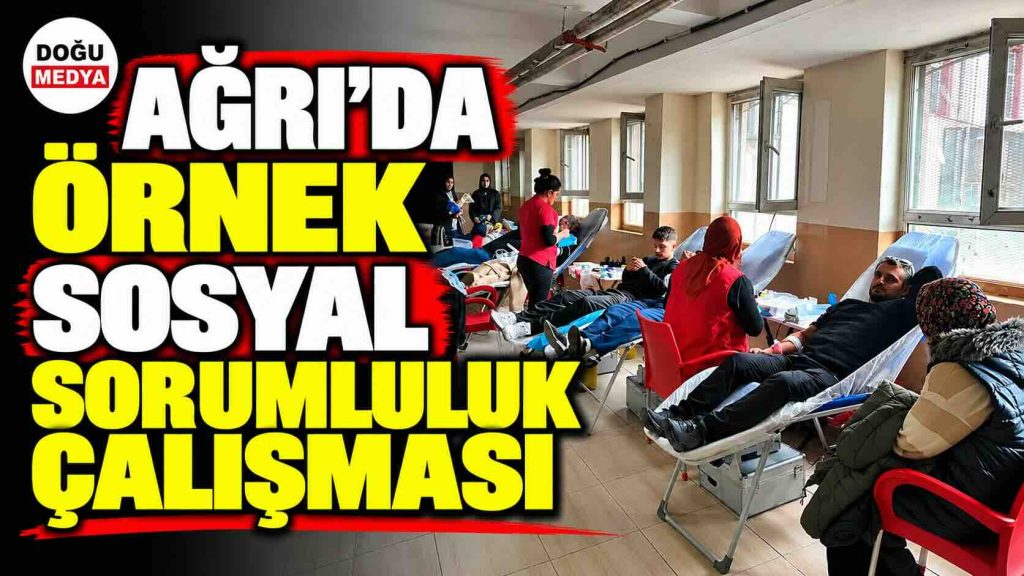 Ağrı’da Örnek Sosyal Sorumluluk Çalışması