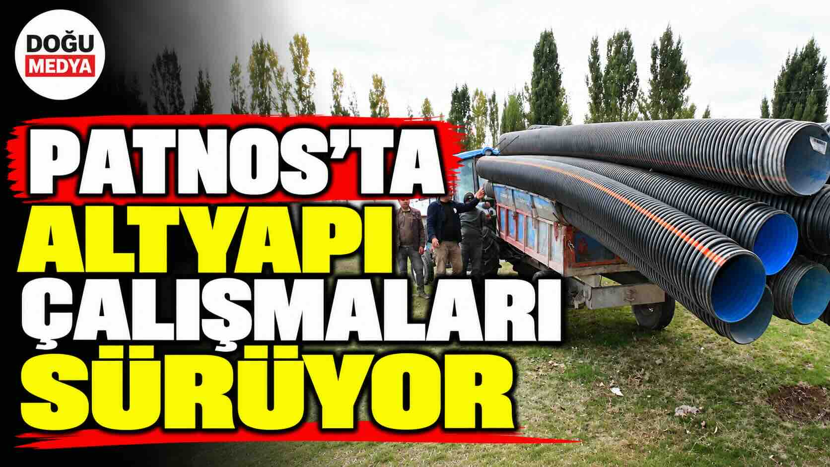 Patnos’ta Altyapı Çalışmaları Sürüyor