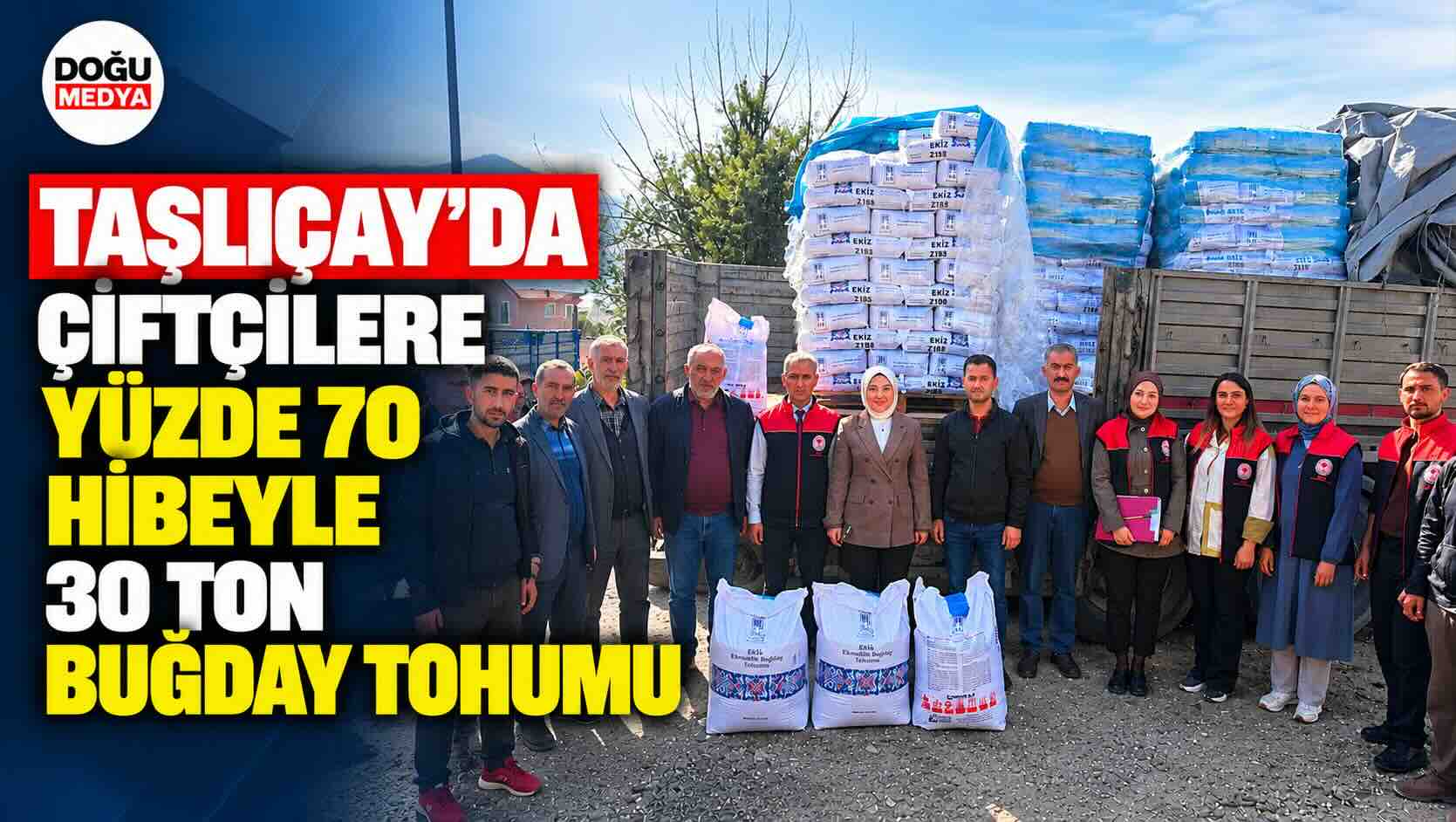 Taşlıçay’da Çiftçilere Yüzde 70 Hibeyle 30 Ton Buğday Tohumu